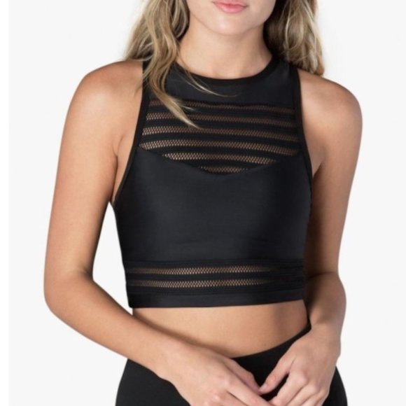 Beyond Yoga Tops - Beyond Yoga MESH IMPRESS BRALET Small EUC